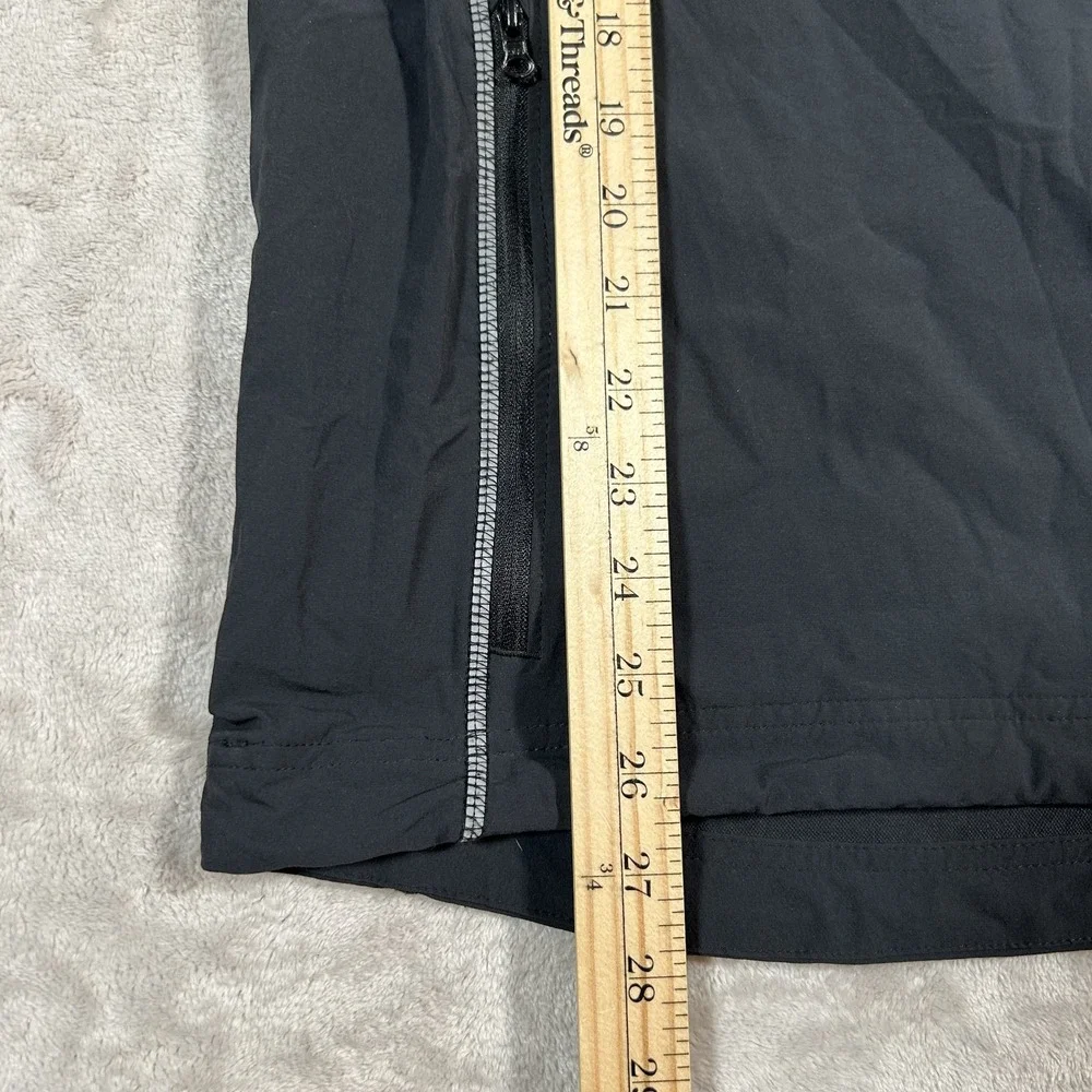 Gramicci Tech Jacket Men XL Black Soft Shell Performance Full Zip Pockets Stretc